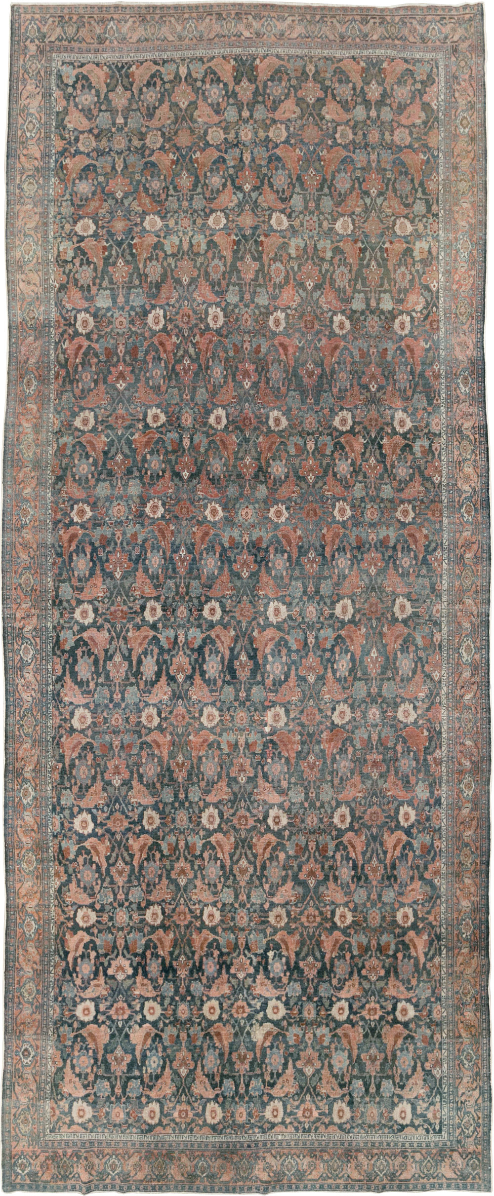 Antique Persian Senneh Malayer Carpet, No.27812 - Staging