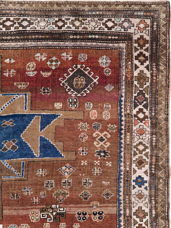 Vintage  Caucasian Kazak Rug, No.27814 - Staging