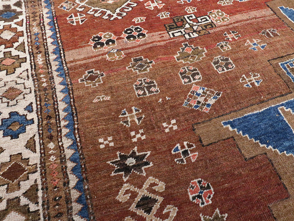 Vintage  Caucasian Kazak Rug, No.27814 - Staging