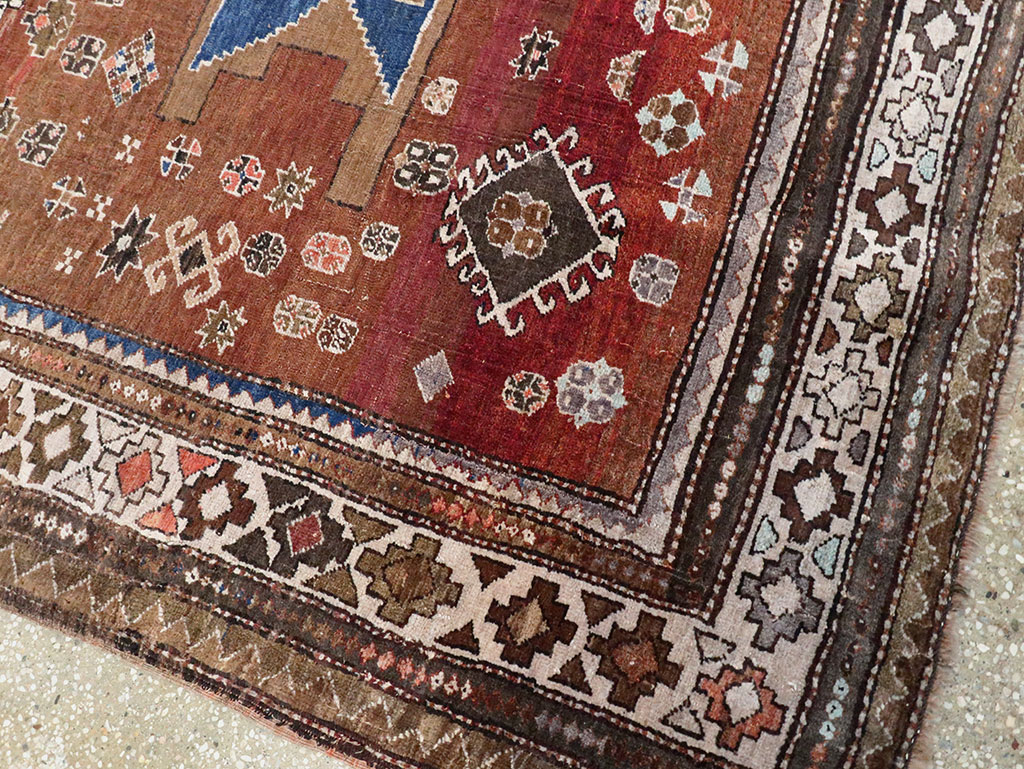 Vintage  Caucasian Kazak Rug, No.27814 - Staging
