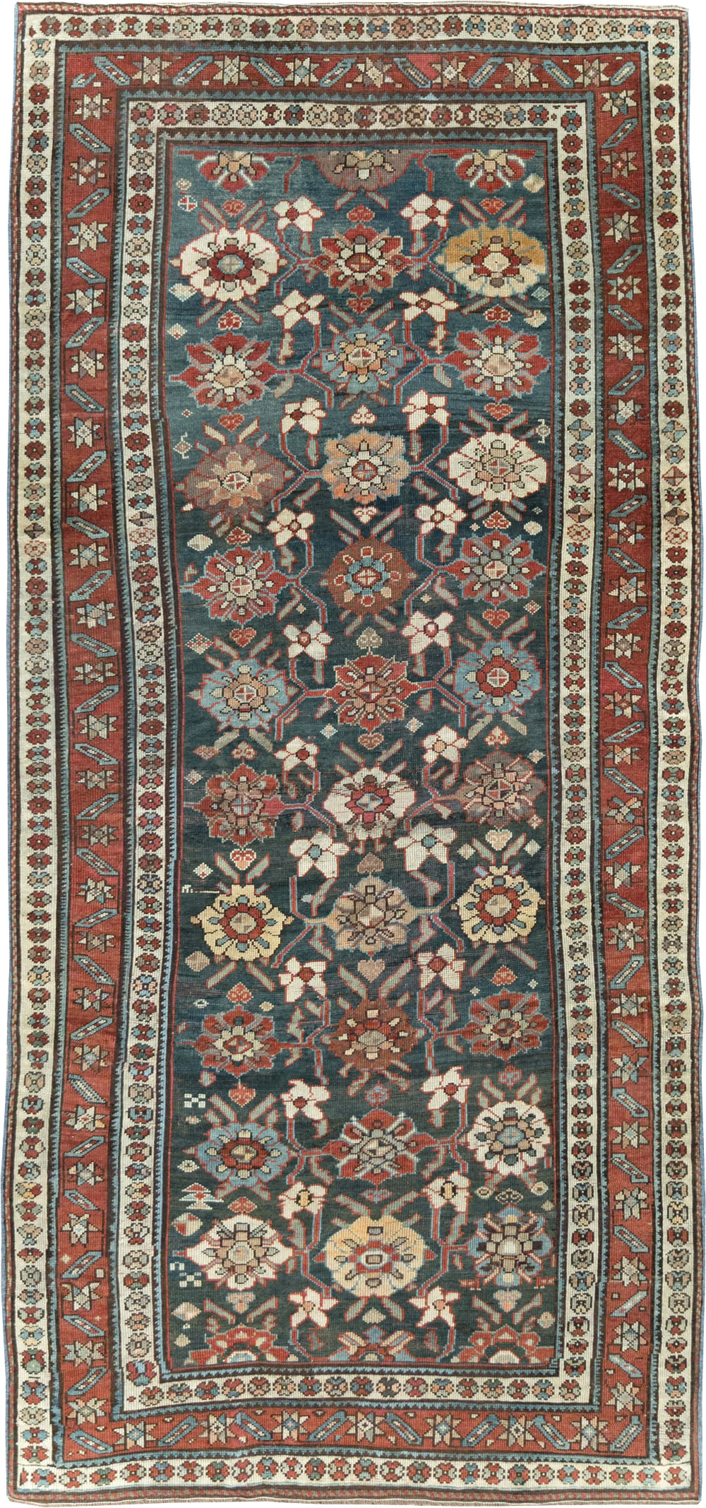 Antique Persian Kurd Gallery Rug, No.27820 - Staging