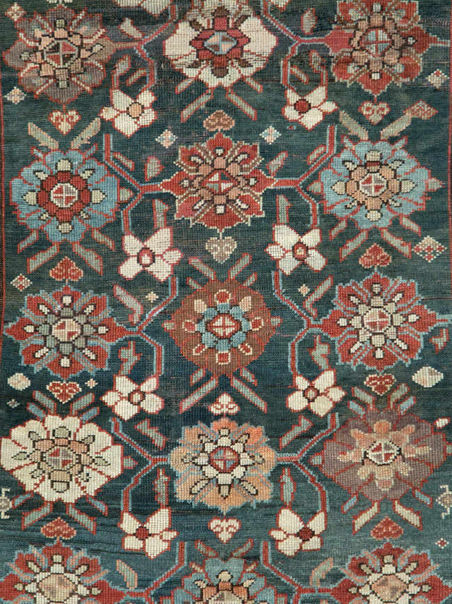 Antique Persian Kurd Gallery Rug, No.27820 - Staging
