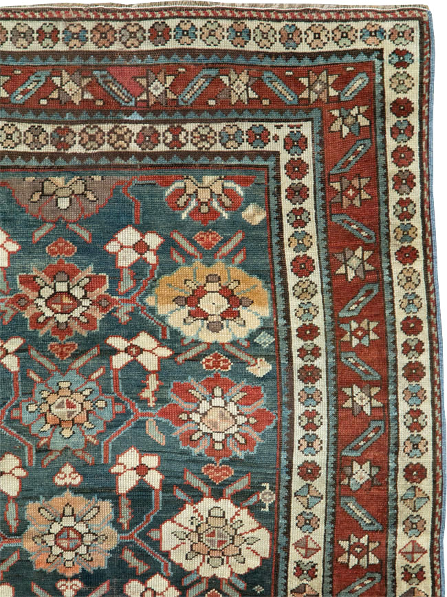 Antique Persian Kurd Gallery Rug, No.27820 - Staging