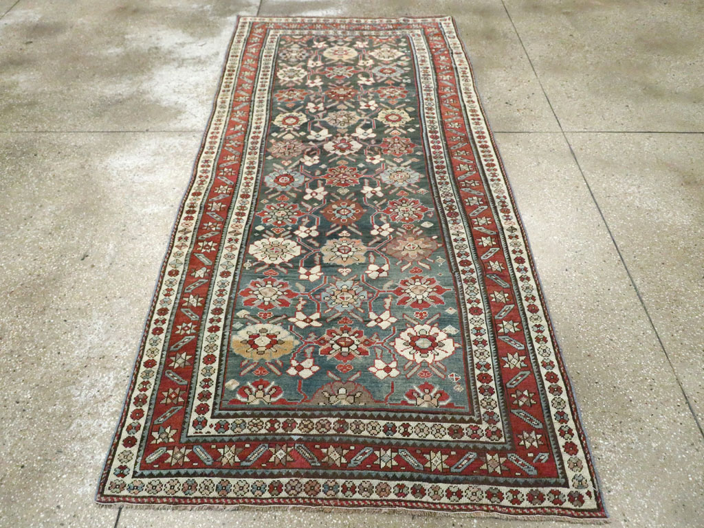 Antique Persian Kurd Gallery Rug, No.27820 - Staging
