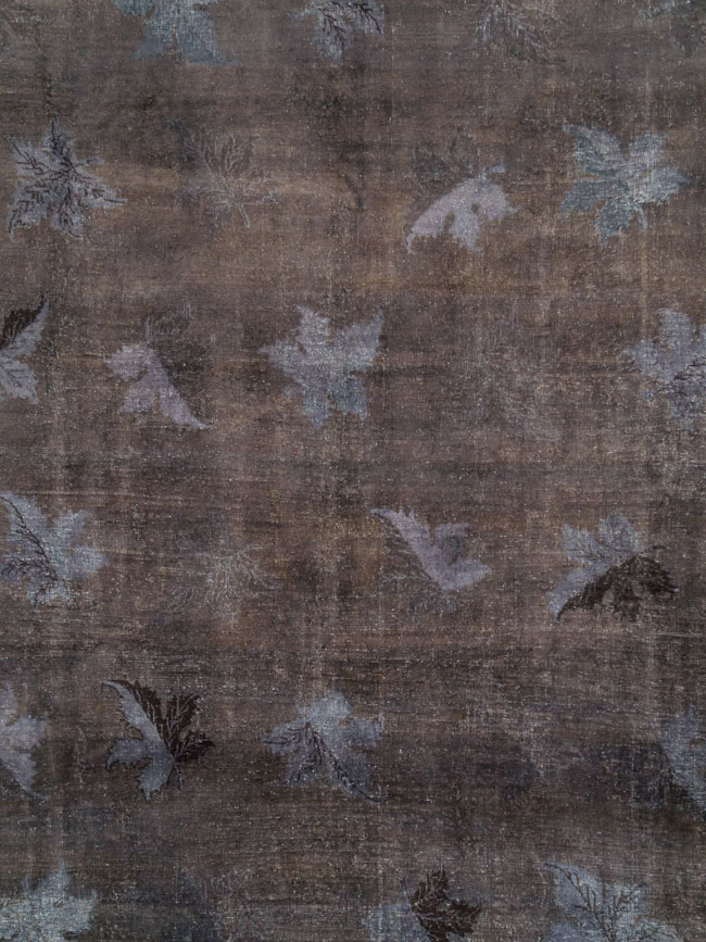 Vintage Persian Mashad Carpet, No.27821 - Staging