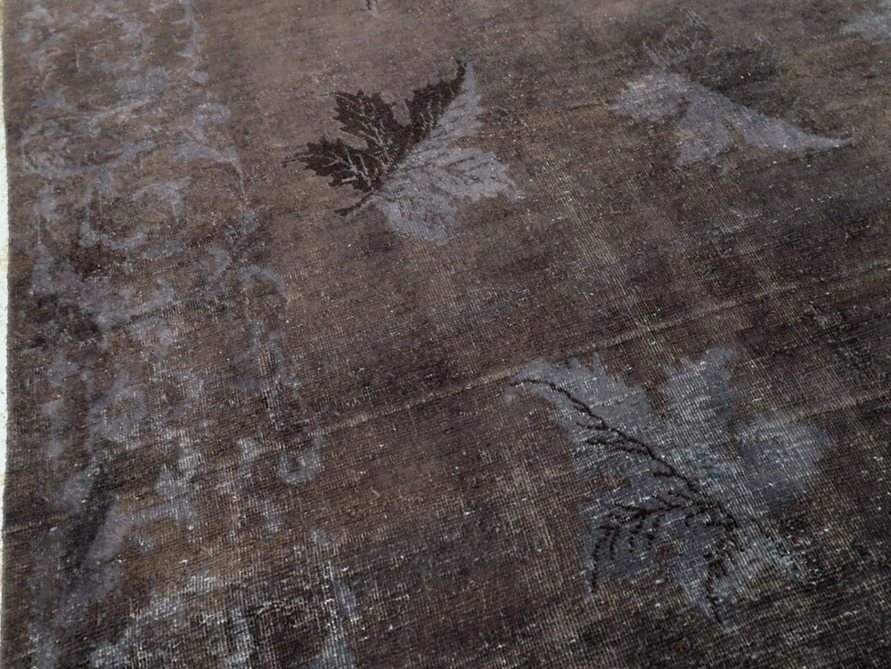 Vintage Persian Mashad Carpet, No.27821 - Staging