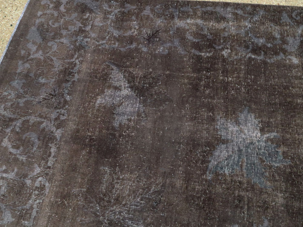 Vintage Persian Mashad Carpet, No.27821 - Staging