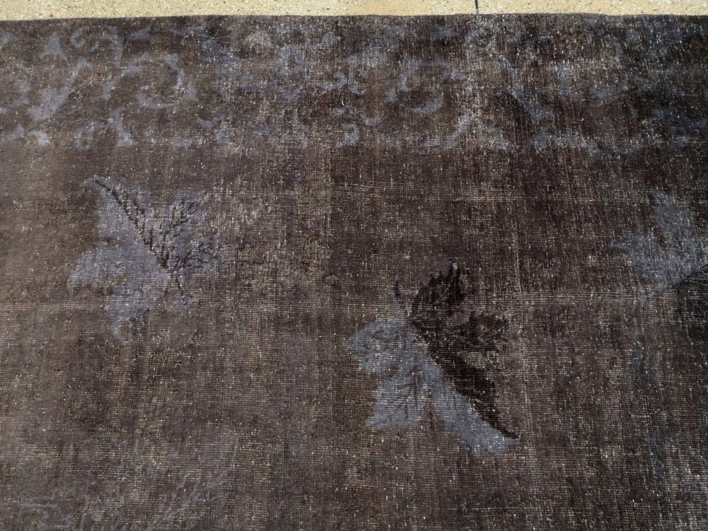 Vintage Persian Mashad Carpet, No.27821 - Staging