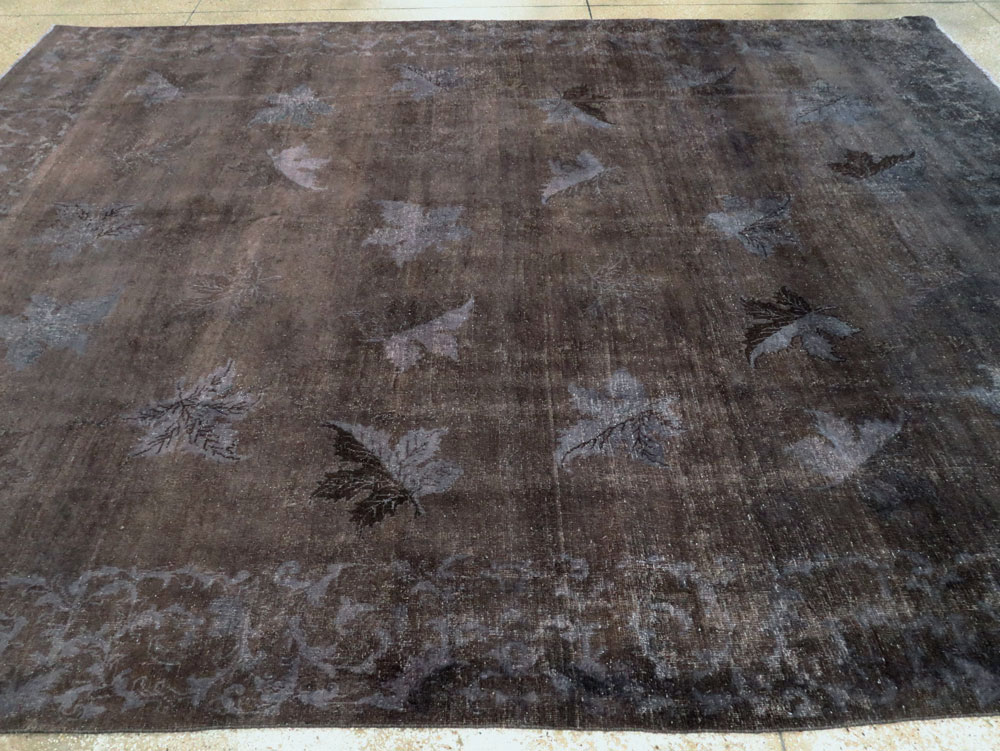 Vintage Persian Mashad Carpet, No.27821 - Staging