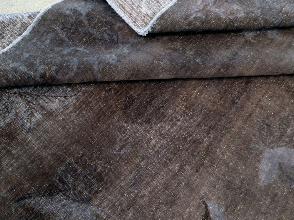 Vintage Persian Mashad Carpet, No.27821 - Staging