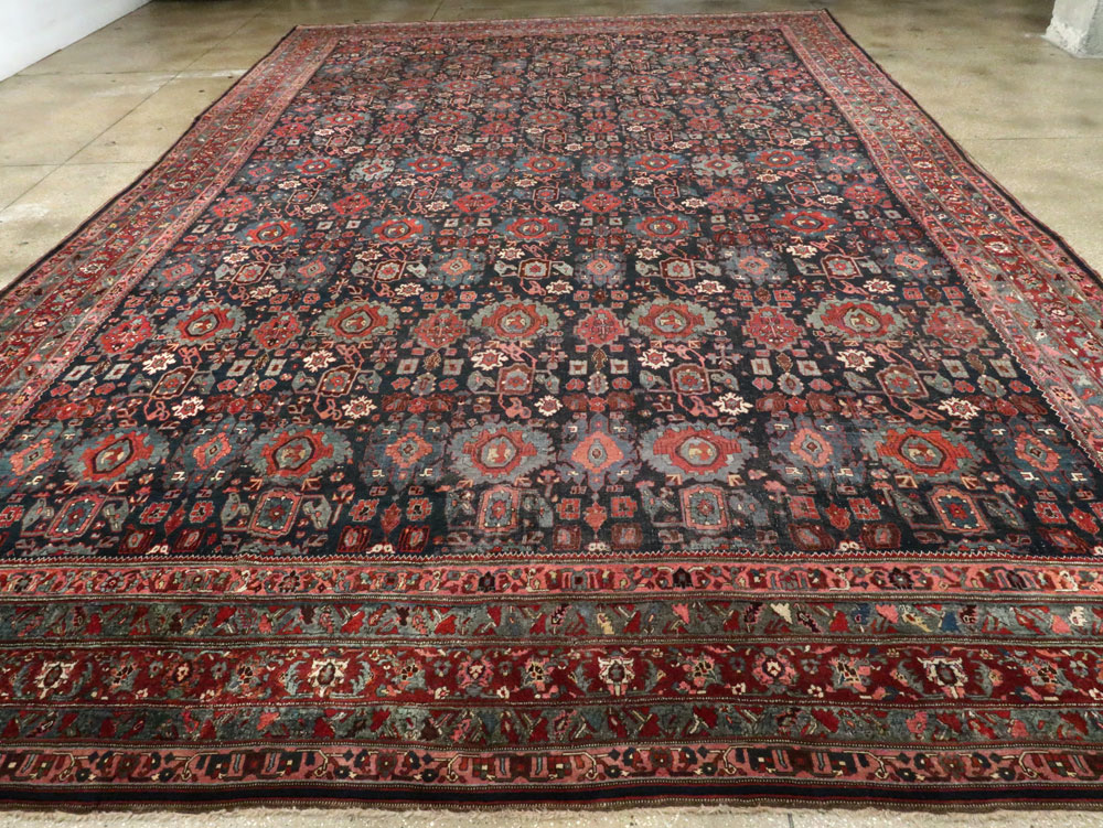 Antique Persian Bidjar Carpet, No.27828 - Staging