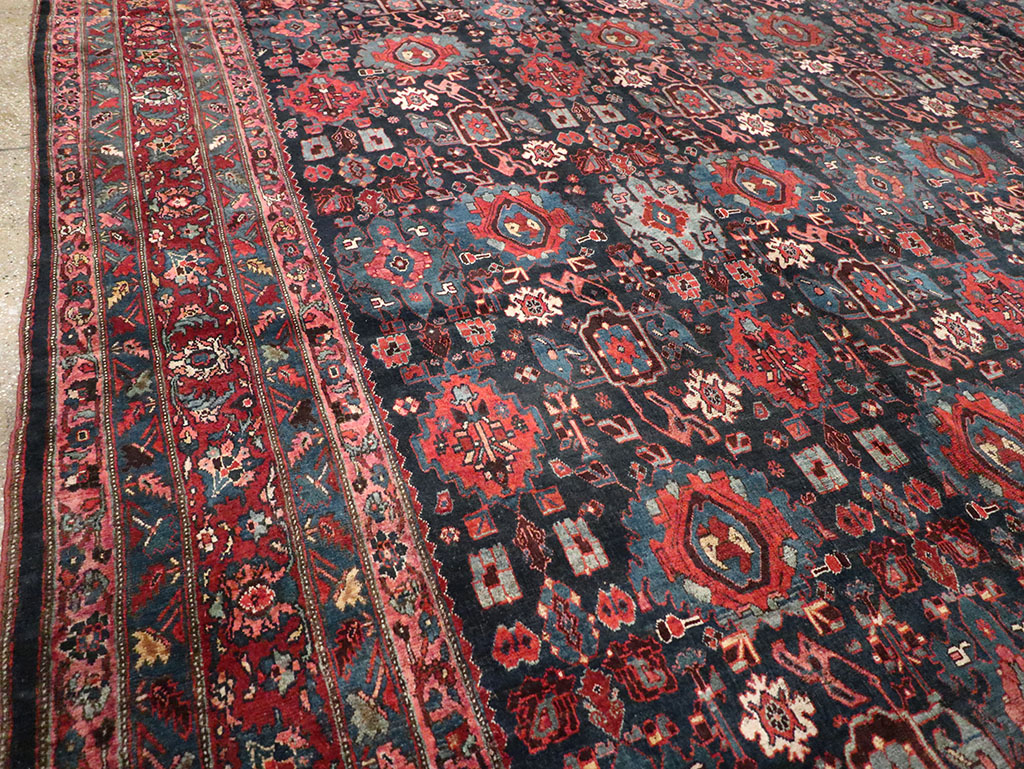 Antique Persian Bidjar Carpet, No.27828 - Staging