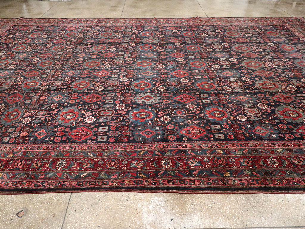 Antique Persian Bidjar Carpet, No.27828 - Staging