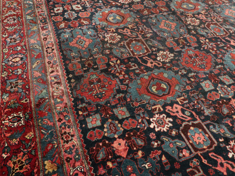 Antique Persian Bidjar Carpet, No.27828 - Staging