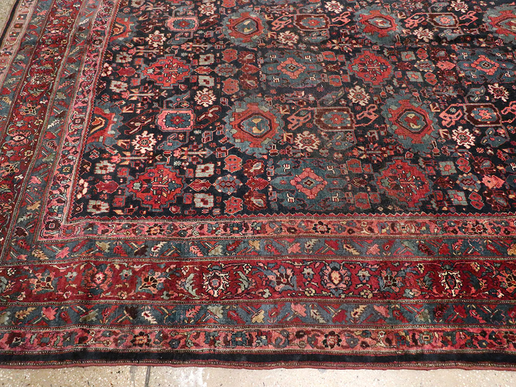 Antique Persian Bidjar Carpet, No.27828 - Staging