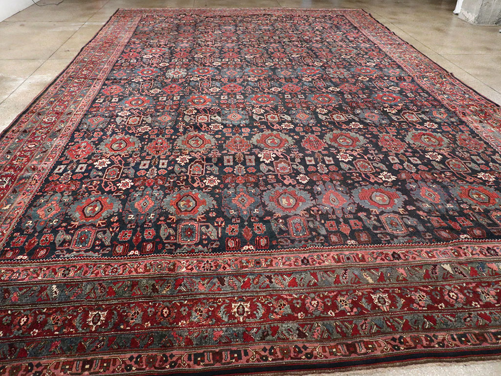 Antique Persian Bidjar Carpet, No.27828 - Staging