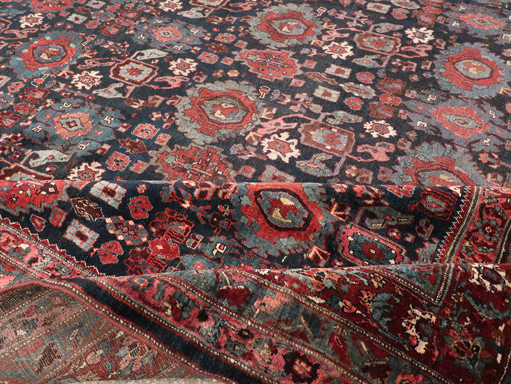 Antique Persian Bidjar Carpet, No.27828 - Staging