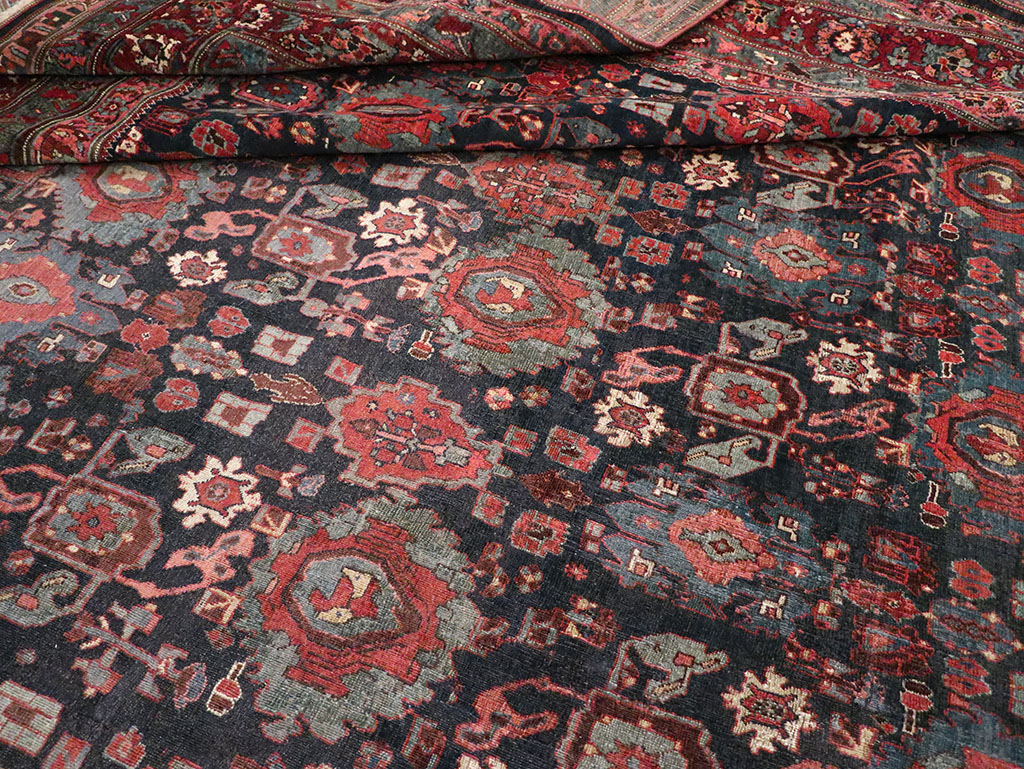 Antique Persian Bidjar Carpet, No.27828 - Staging