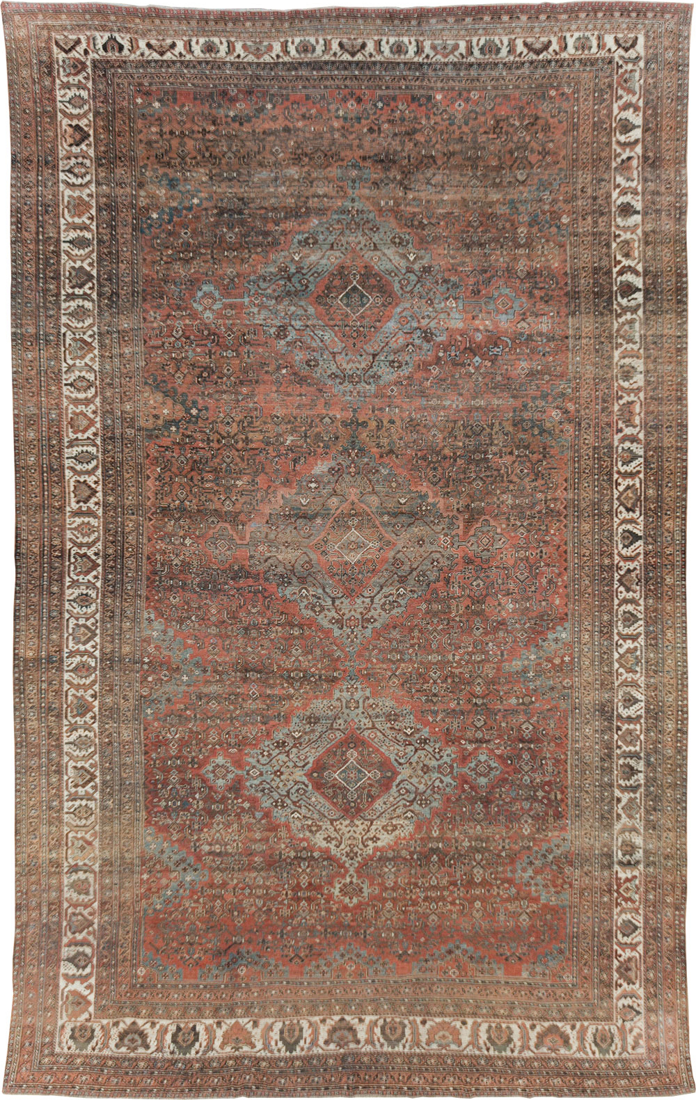 Antique Persian Shiraz Carpet, No.27830 - Staging