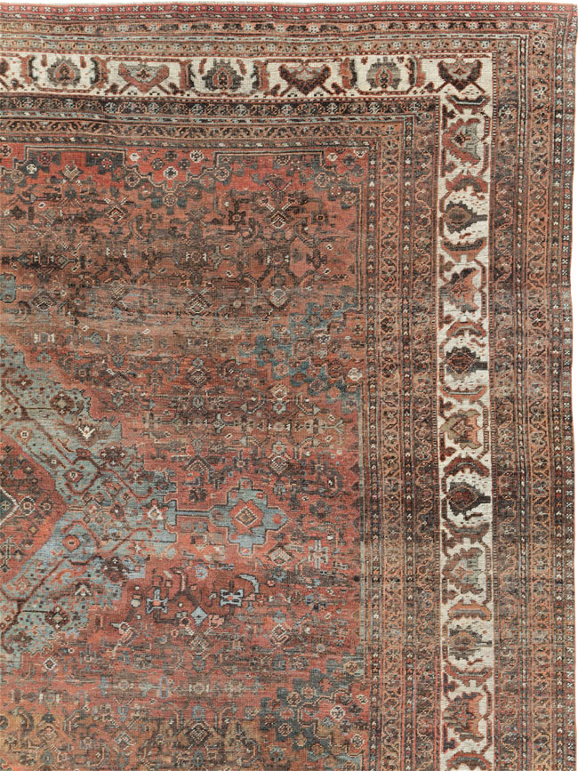 Antique Persian Shiraz Carpet, No.27830 - Staging