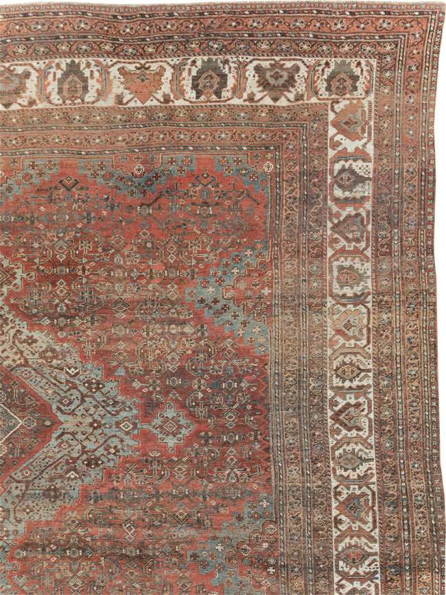 Antique Persian Shiraz Carpet, No.27830 - Staging