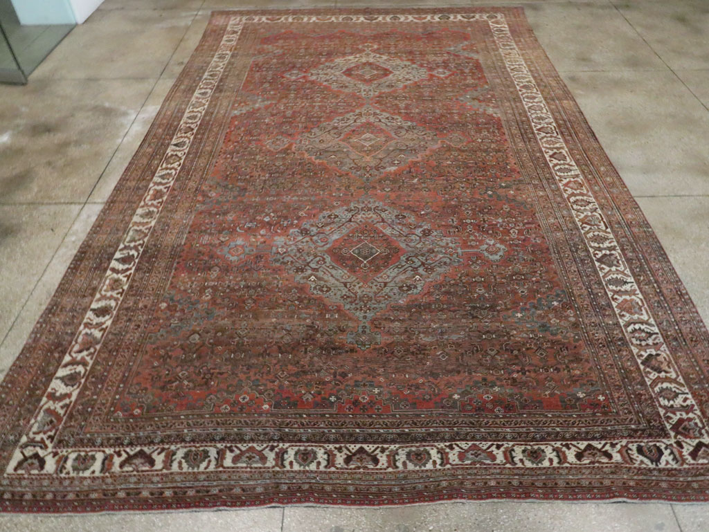 Antique Persian Shiraz Carpet, No.27830 - Staging