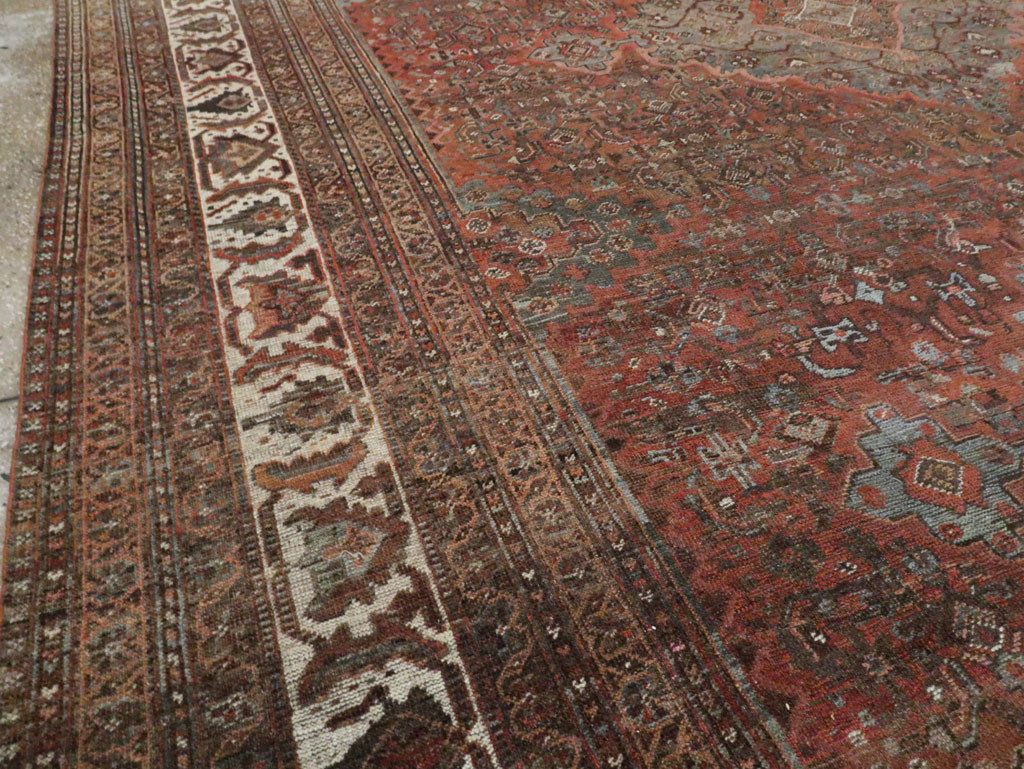 Antique Persian Shiraz Carpet, No.27830 - Staging