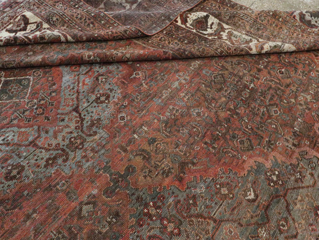 Antique Persian Shiraz Carpet, No.27830 - Staging