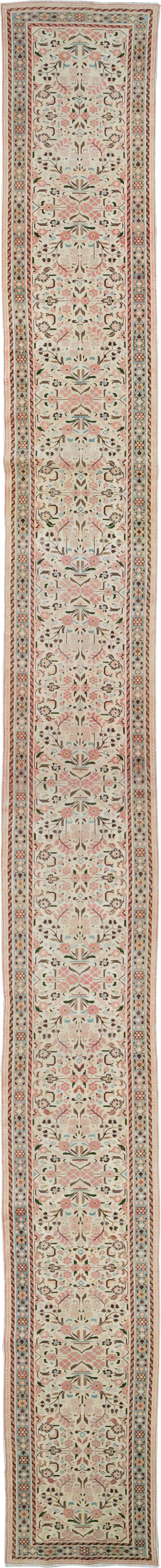 Vintage Persian Hamadan Runner, No.27831 - Staging