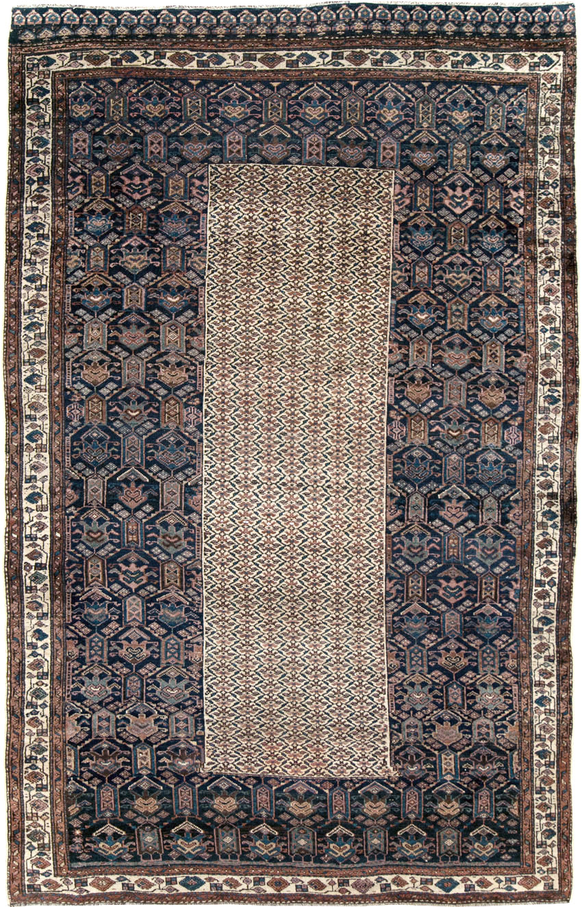 Vintage Persian Kurdish Rug, No.27837 - Staging