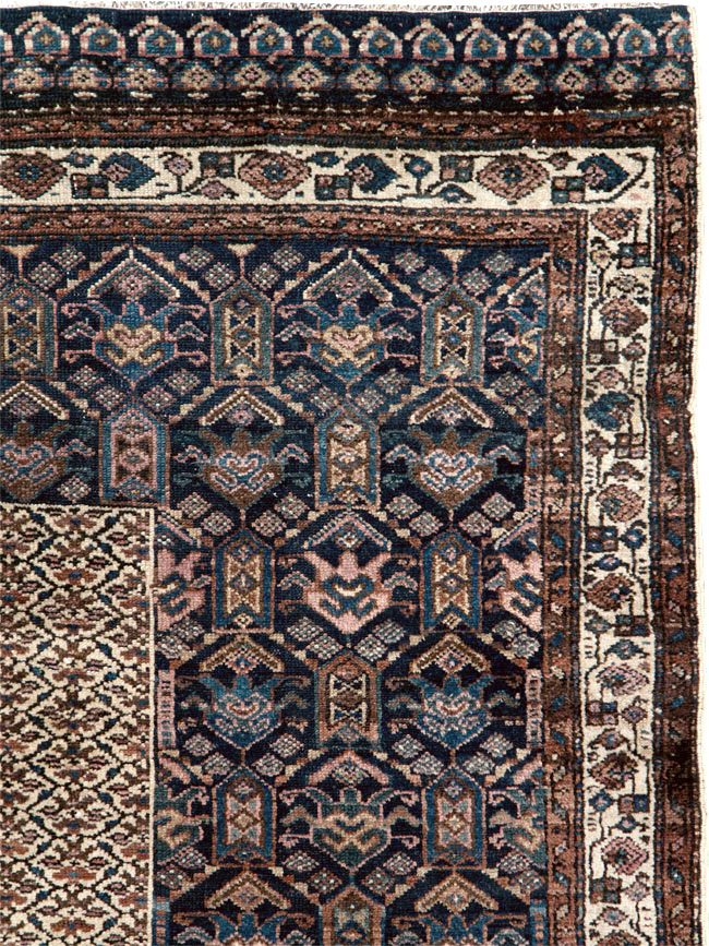 Vintage Persian Kurdish Rug, No.27837 - Staging