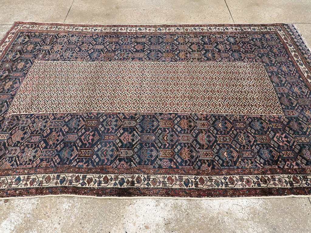 Vintage Persian Kurdish Rug, No.27837 - Staging