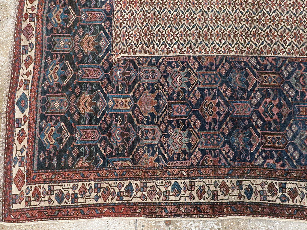 Vintage Persian Kurdish Rug, No.27837 - Staging