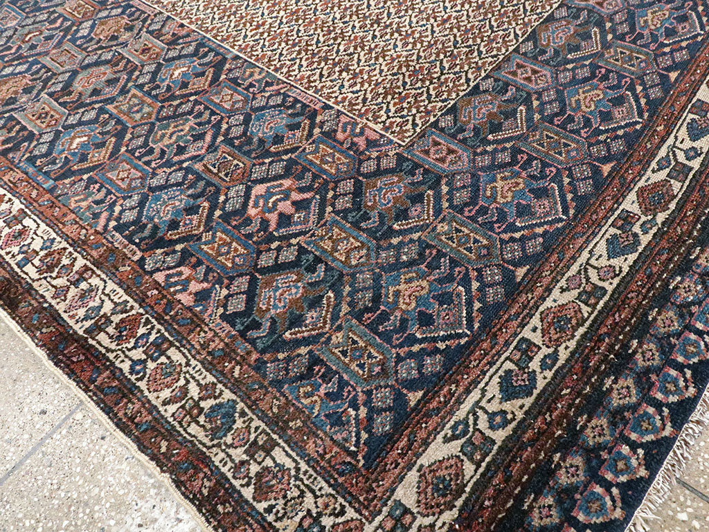 Vintage Persian Kurdish Rug, No.27837 - Staging