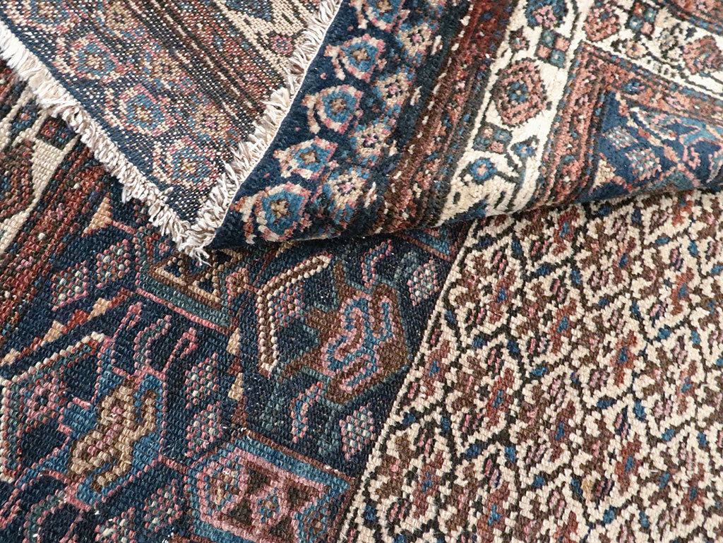 Vintage Persian Kurdish Rug, No.27837 - Staging