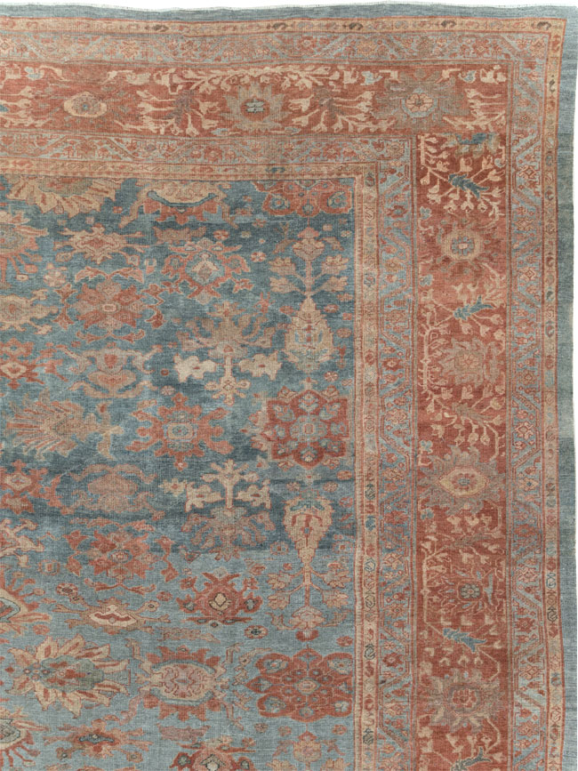 Antique Persian Mahal Oversize Carpet, No.27838 - Staging