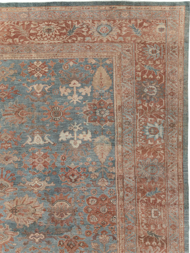 Antique Persian Mahal Oversize Carpet, No.27838 - Staging