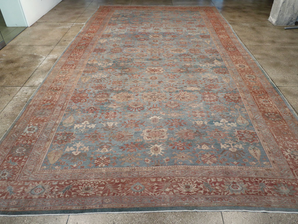 Antique Persian Mahal Oversize Carpet, No.27838 - Staging