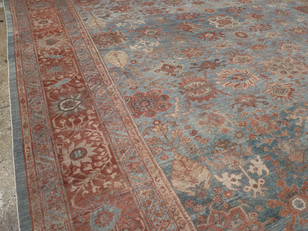 Antique Persian Mahal Oversize Carpet, No.27838 - Staging