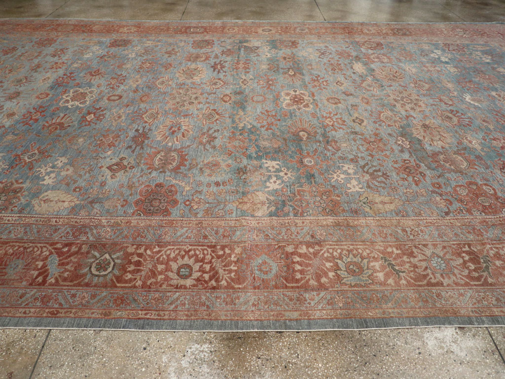 Antique Persian Mahal Oversize Carpet, No.27838 - Staging