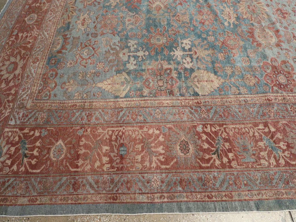 Antique Persian Mahal Oversize Carpet, No.27838 - Staging
