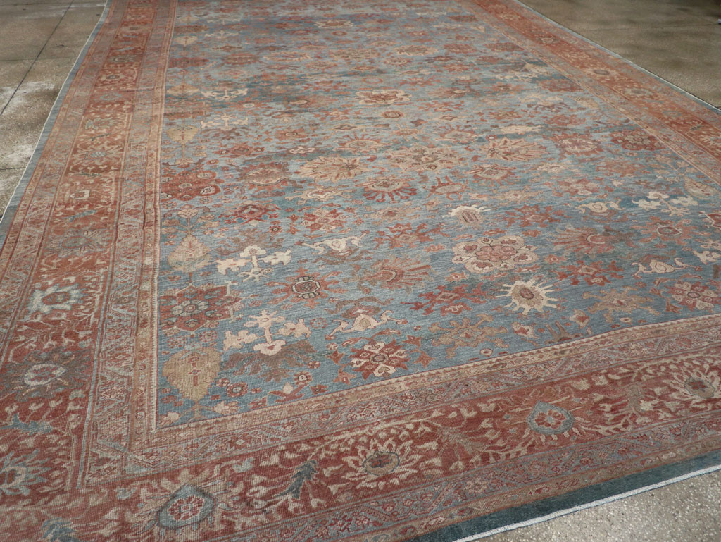 Antique Persian Mahal Oversize Carpet, No.27838 - Staging