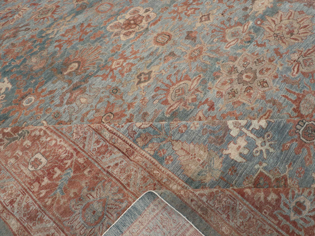 Antique Persian Mahal Oversize Carpet, No.27838 - Staging
