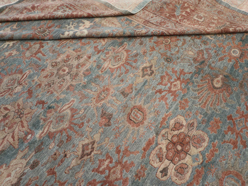 Antique Persian Mahal Oversize Carpet, No.27838 - Staging