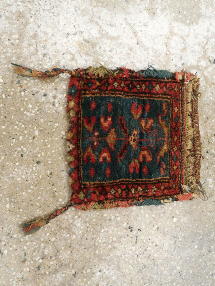 Antique Persian Kurdish Tribal Bag, No.27849 - Staging