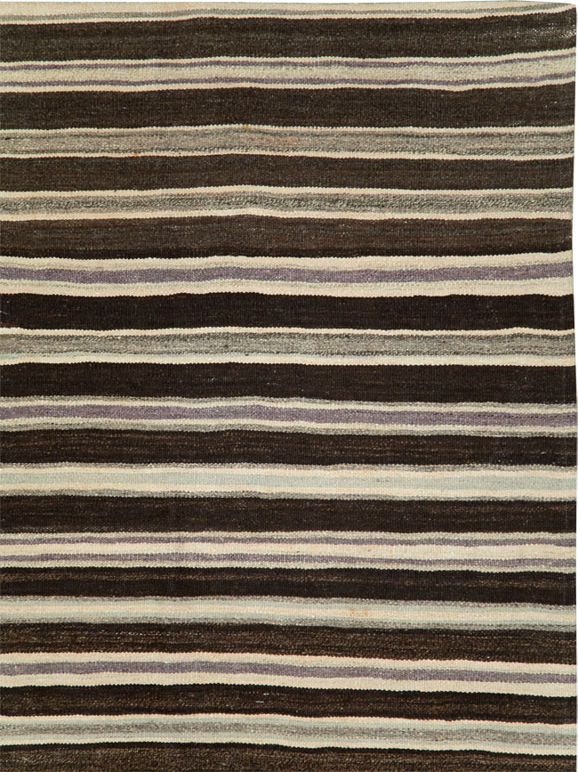 Vintage Turkish Flatweave Kilim, No.27850 - Staging