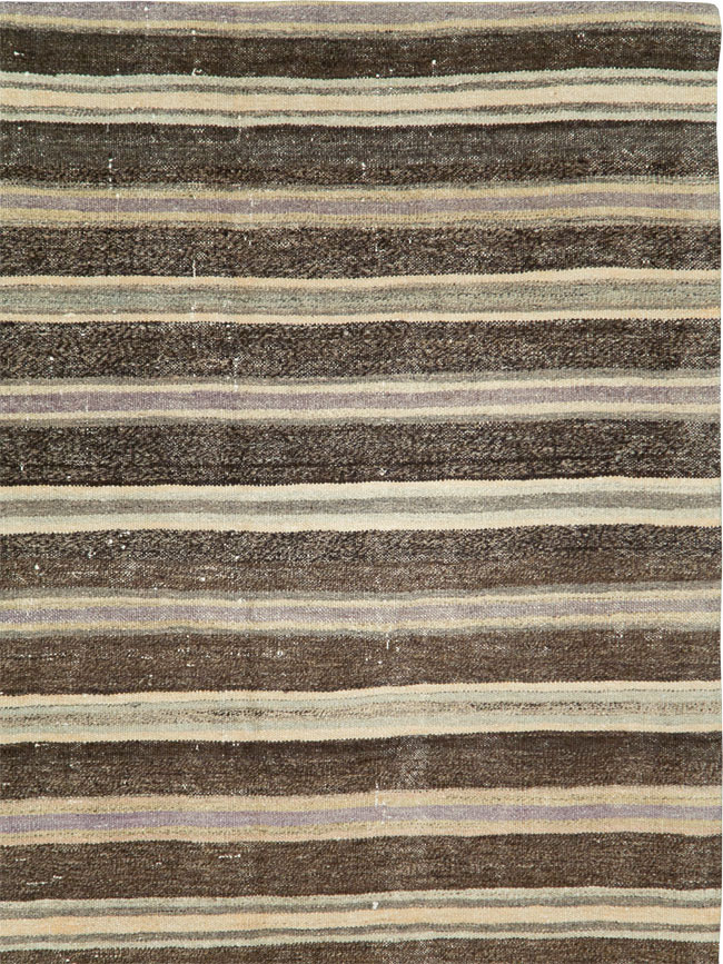 Vintage Turkish Flatweave Kilim, No.27850 - Staging