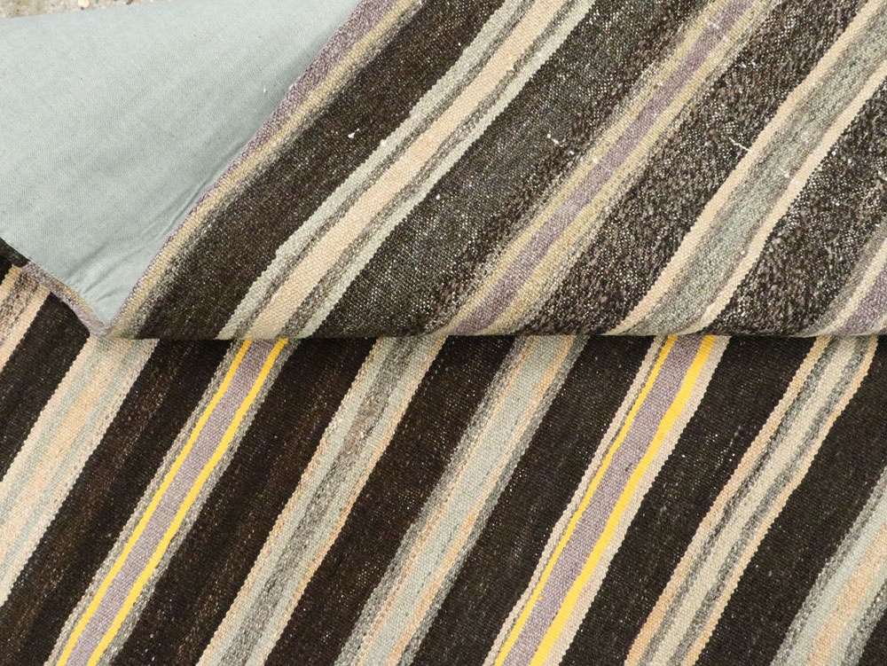 Vintage Turkish Flatweave Kilim, No.27850 - Staging