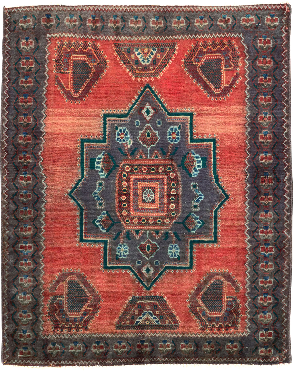 Vintage Persian Hamadan Rug, No.27855 - Staging
