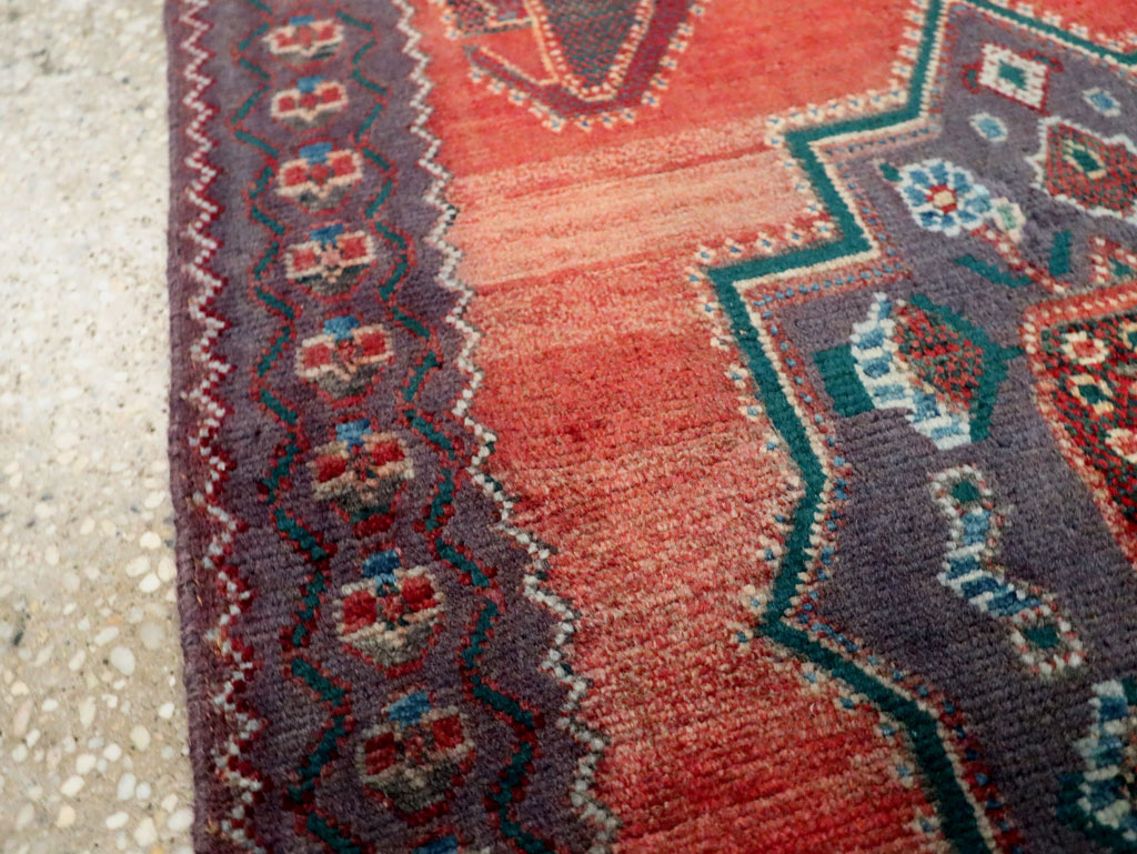 Vintage Persian Hamadan Rug, No.27855 - Staging